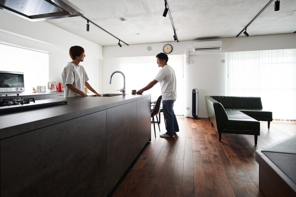 話し合いながら、ご夫婦ともに暮らしやすい空間を作っていく。